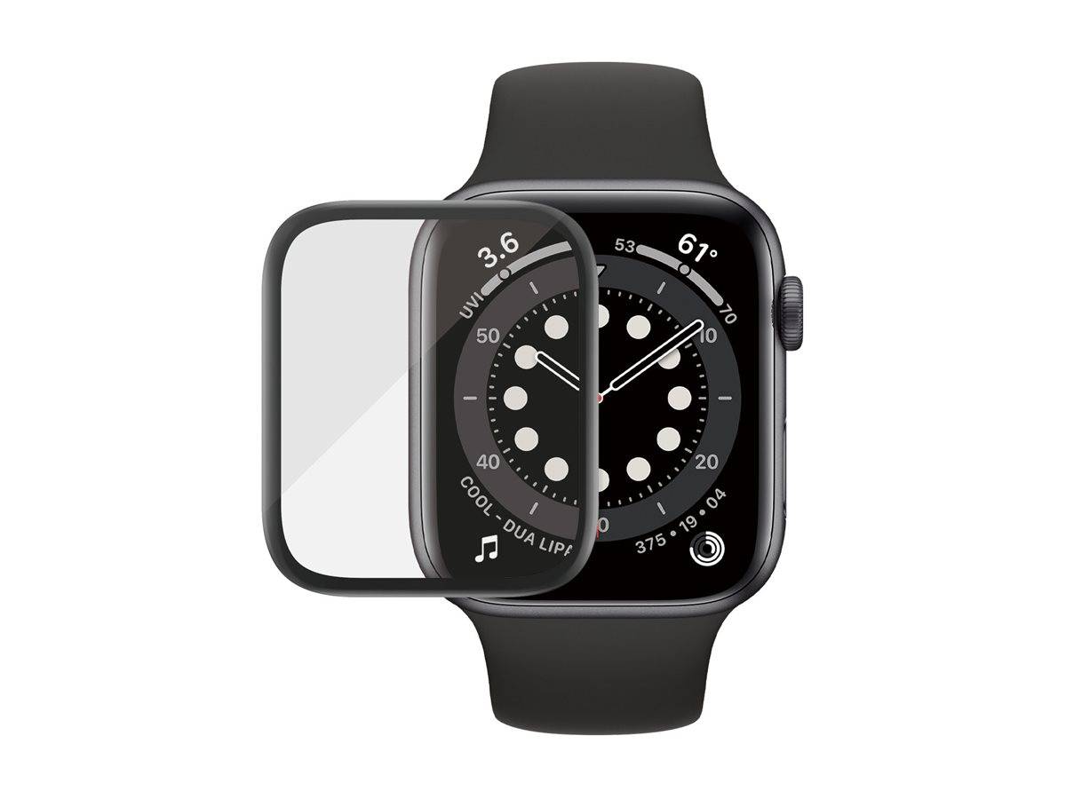 PanzerGlass Original - Bildschirmschutz für Smartwatch - Glas - Rahmenfarbe schwarz - für Apple Watch (42 mm, 44 mm)