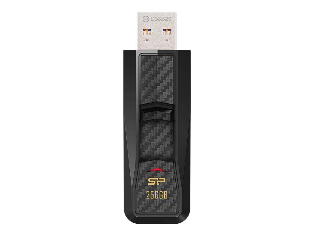 Silicon Power Blaze B50 - USB-Flash-Laufwerk - 256 GB - USB 3.1 Gen 1 - Kohlefas