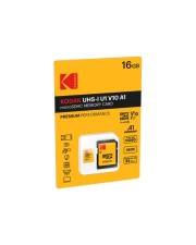 EMTEC Kodak Flash-Speicherkarte microSDHC/SD-Adapter inbegriffen 16 GB UHS-I U1 / Class10 580x microSDHC