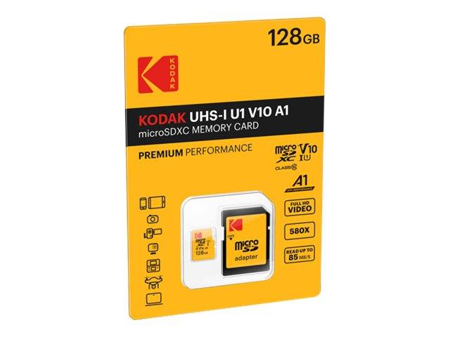EMTEC Kodak - Flash-Speicherkarte (microSDXC-an-SD-Adapter inbegriffen)