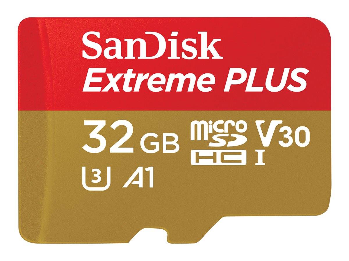 SanDisk Extreme PLUS - Flash-Speicherkarte (microSDHC/SD-Adapter inbegriffen)