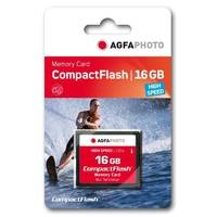AGFAPHOTO CompactFlash-Speicherkarte, 16GB, abgebildet mit einem Surfer und dem Label „High Speed