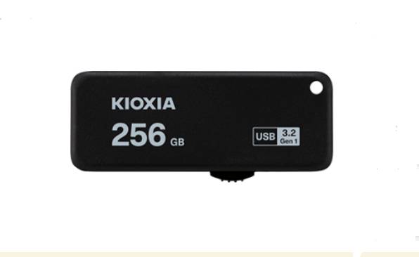 Kioxia TransMemory U365, 256 GB, USB Typ-A, 3.2 Gen 1 (3.1 Gen 1), 150 MB/s, Dia, Schwarz