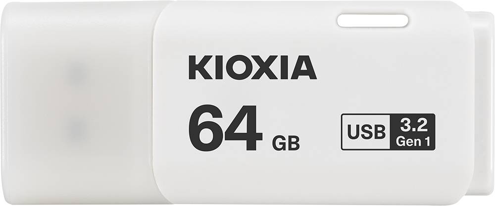 Kioxia TransMemory U301, 64 GB, USB Typ-A, 3.2 Gen 1 (3.1 Gen 1), Kappe, 8 g, Weiß