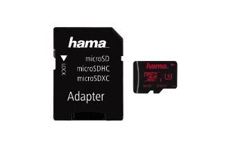 Hama - Flash-Speicherkarte (microSDXC-an-SD-Adapter inbegriffen)