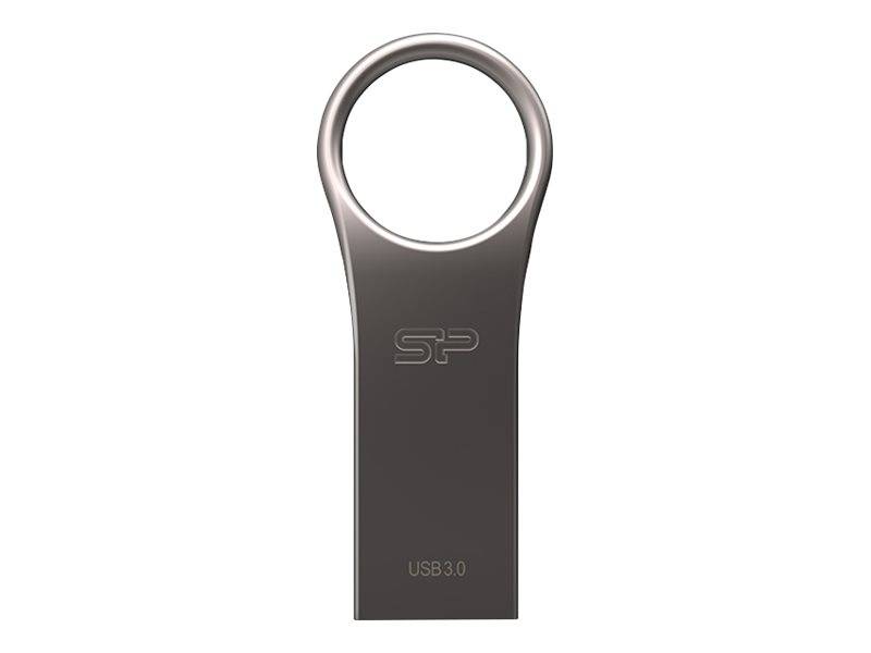 Silicon Power Jewel J80 - USB-Flash-Laufwerk - 128 GB - USB 3.0 - Silber - Titan