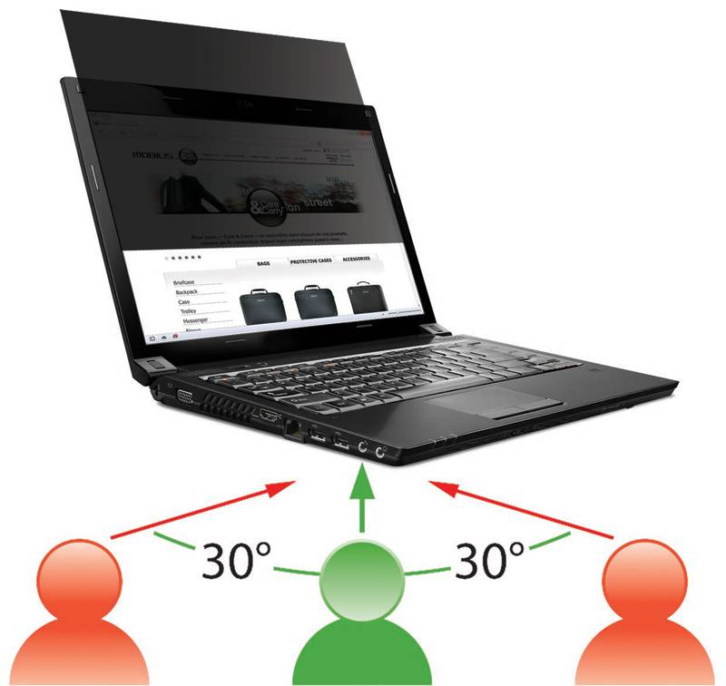 Mobilis - Blickschutzfilter für Notebook - 31,8 cm Breitbild (12,5" Diagonale)