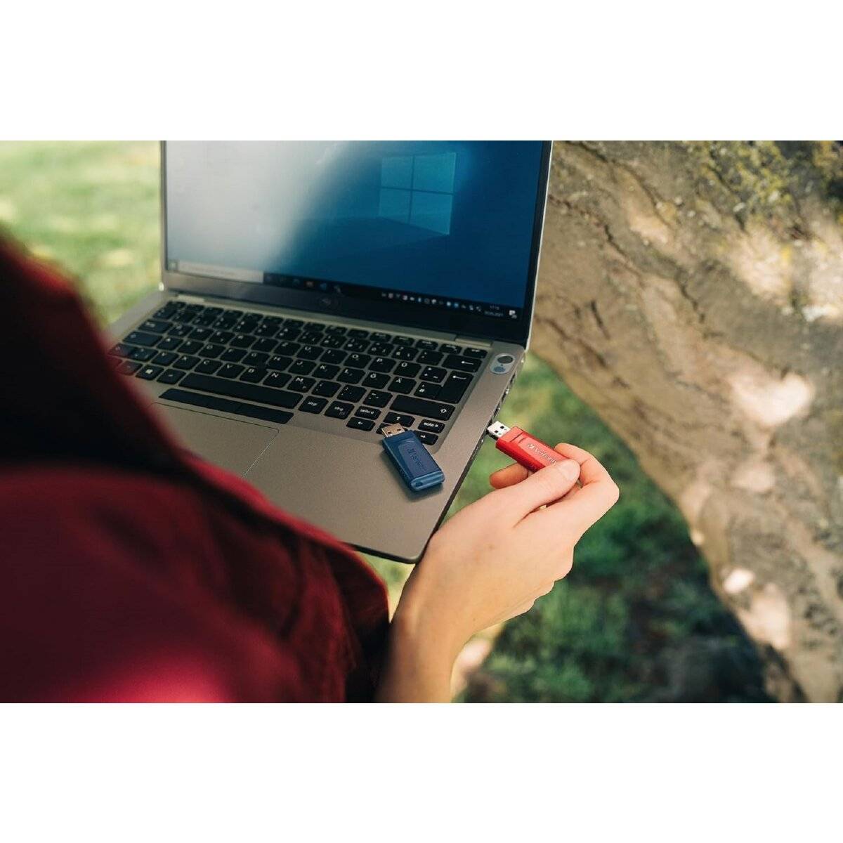 Verbatim Speicherstick Store'n'Go Slider USB 2.0 Stick 32GB 2er Pack mit praktischem Verschlussmechanismus