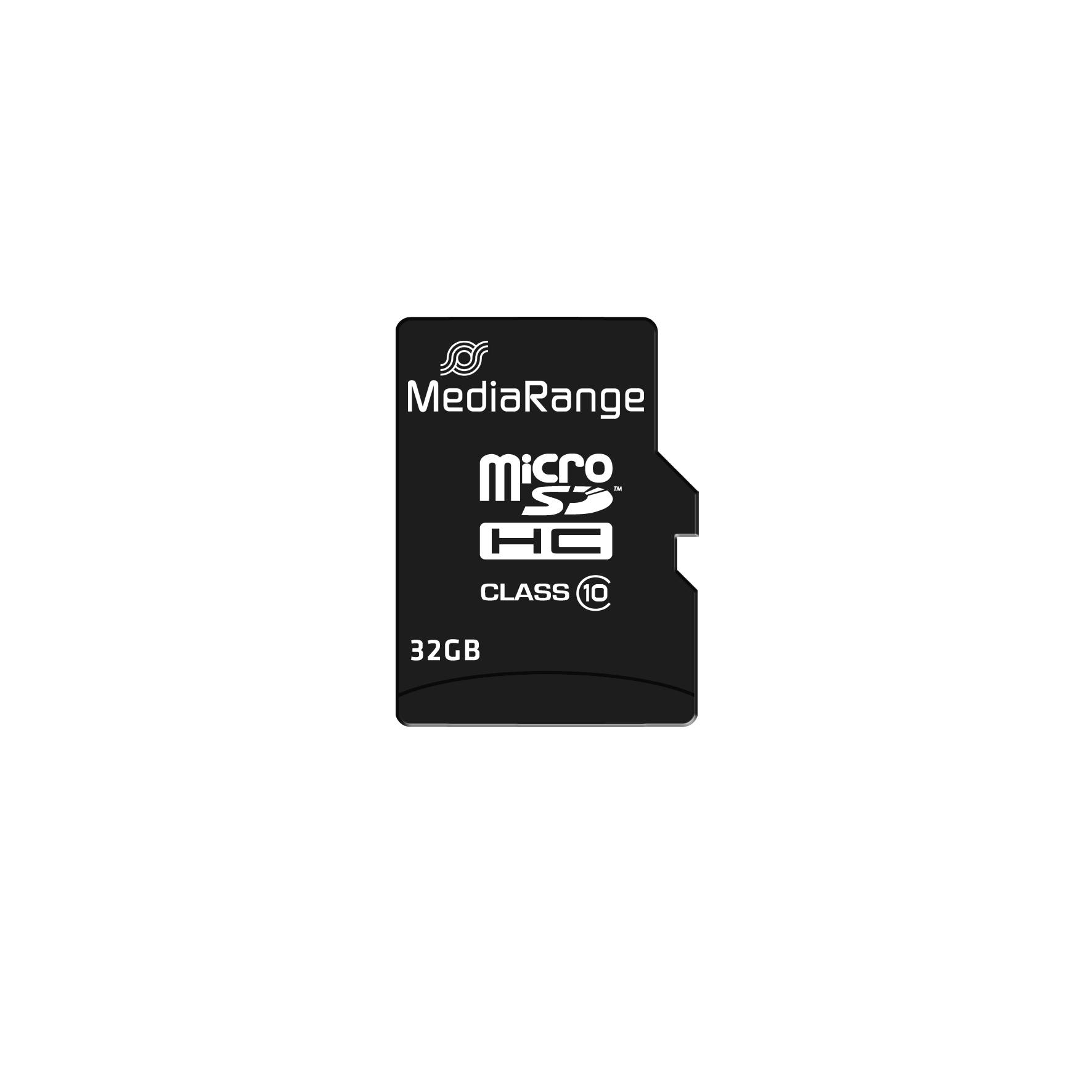 Schwarze MediaRange 32GB microSD HC Speicherkarte, Klasse 10