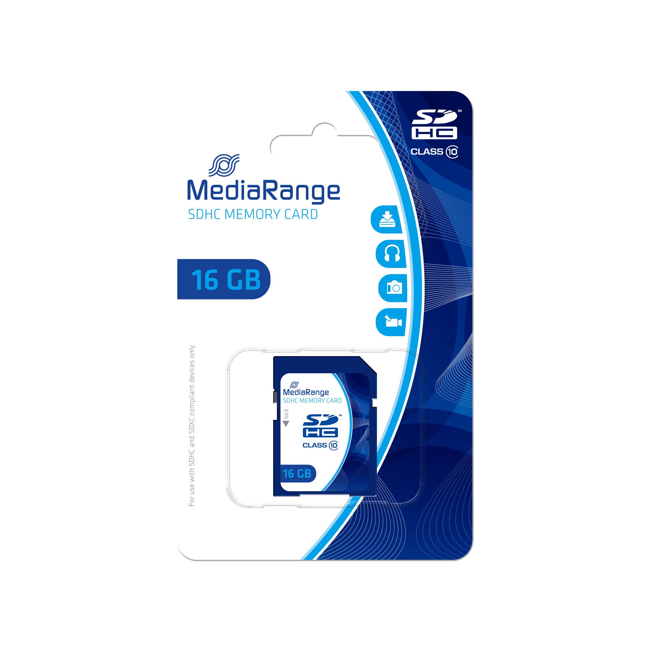 MediaRange - Flash-Speicherkarte - 16 GB - Class 10