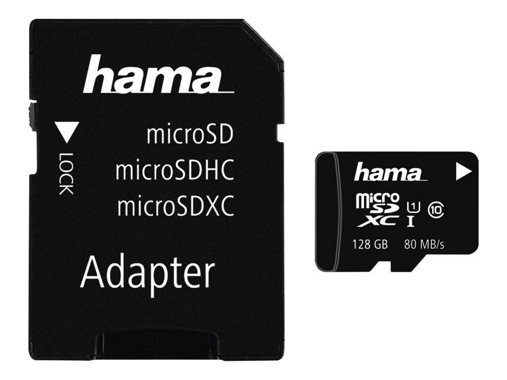 Hama - Flash-Speicherkarte (microSDXC-an-SD-Adapter inbegriffen)