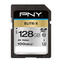PNY Elite-X - Flash-Speicherkarte - 128 GB - UHS-I U3 / Class10