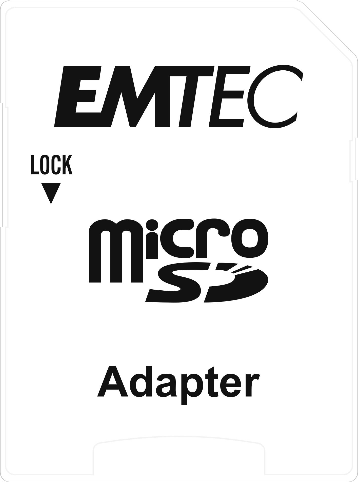 EMTEC Gold+ - Flash-Speicherkarte (SD-Adapter inbegriffen) - 128 GB - Class 10 -