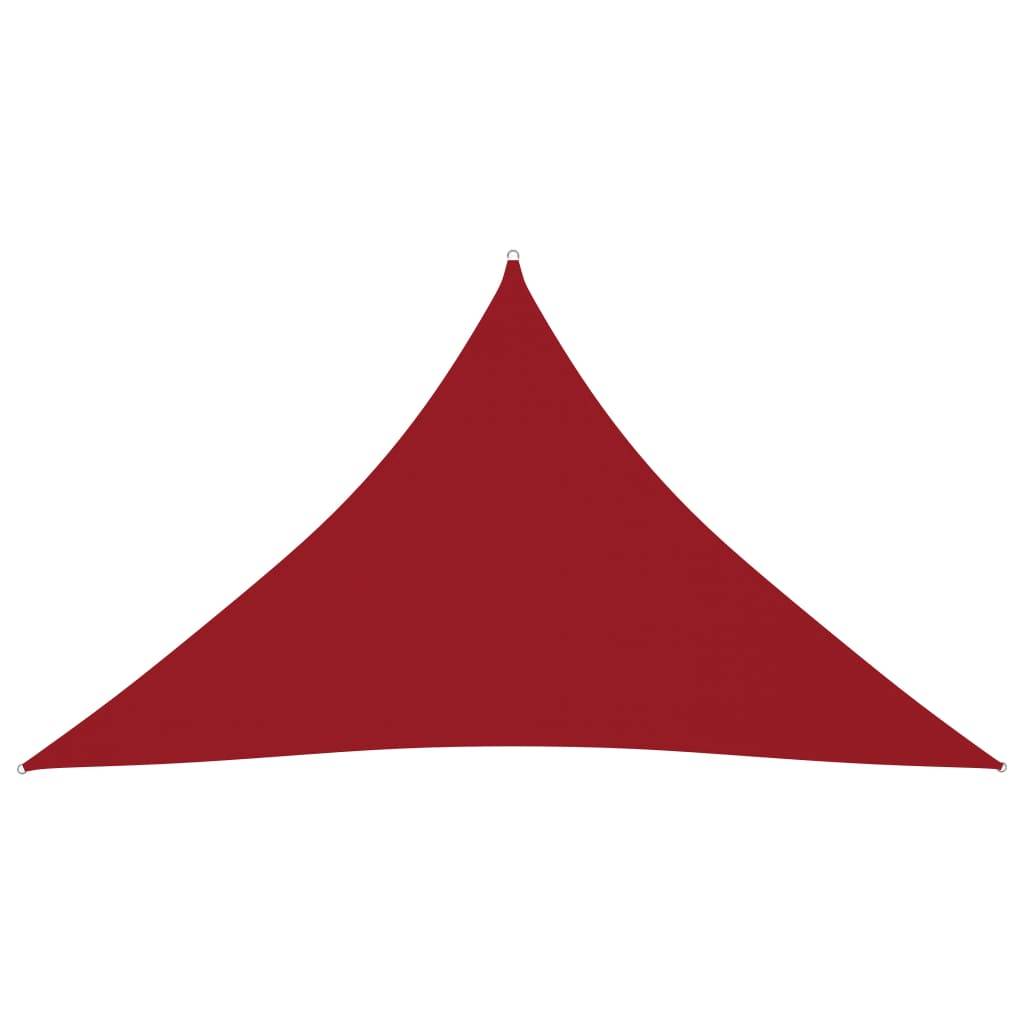 vidaXL Sonnensegel Oxford-Gewebe Dreieckig 3x3x4,24 m Rot