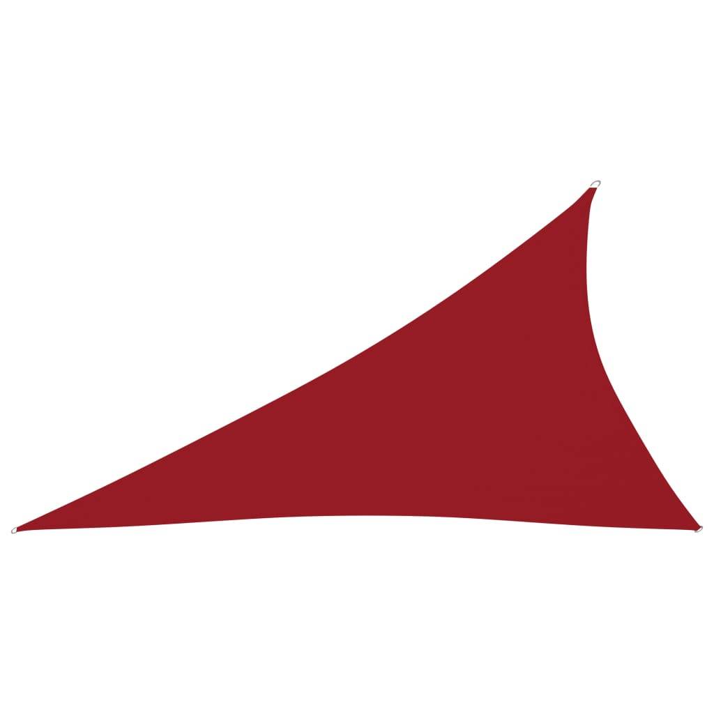 vidaXL Sonnensegel Oxford-Gewebe Dreieckig 3x4x5 m Rot