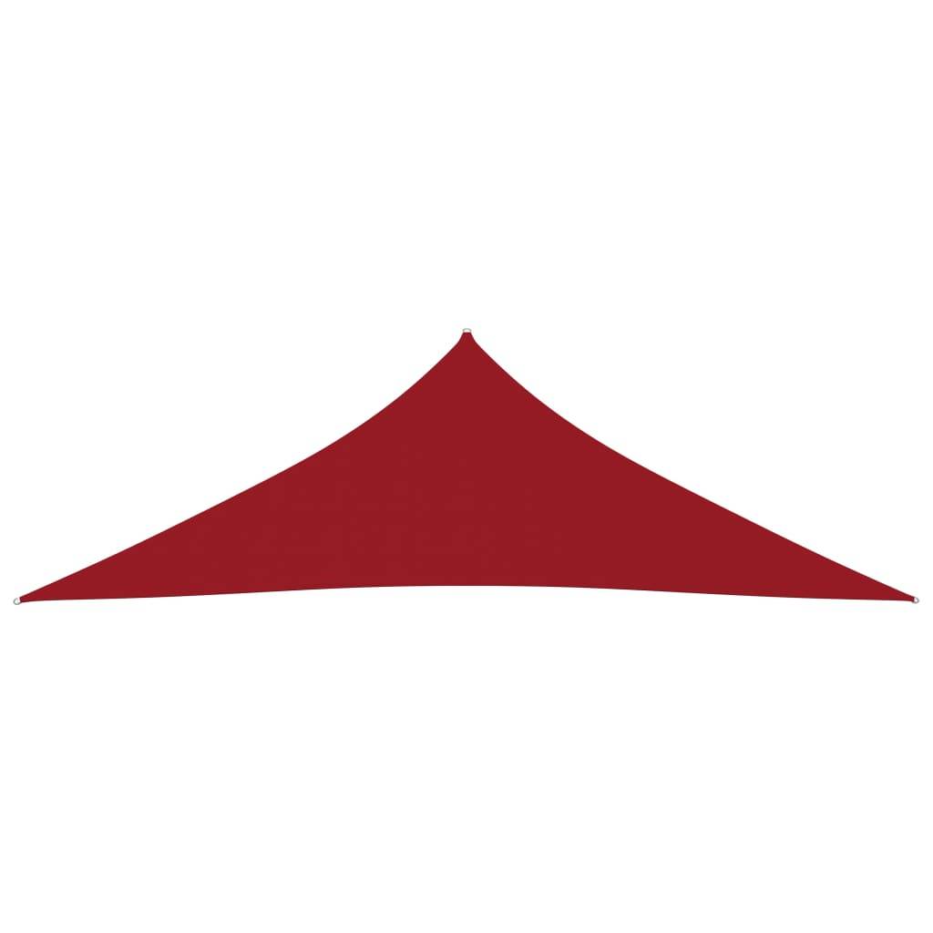 vidaXL Sonnensegel Oxford-Gewebe Dreieckig 3x3x4,24 m Rot