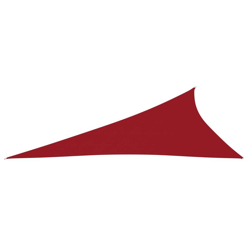 vidaXL Sonnensegel Oxford-Gewebe Dreieckig 3x4x5 m Rot