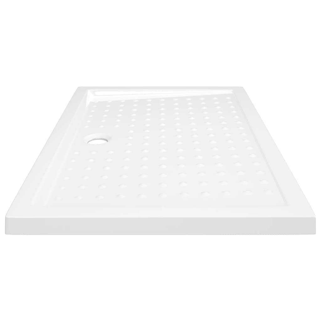vidaXL Duschwanne Anti-Rutsch Weiß 70x100x4 cm ABS