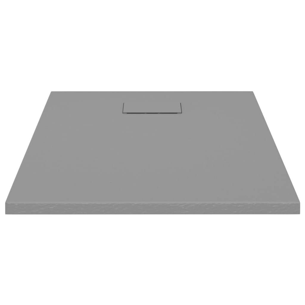 vidaXL Duschwanne SMC Grau 90x70 cm