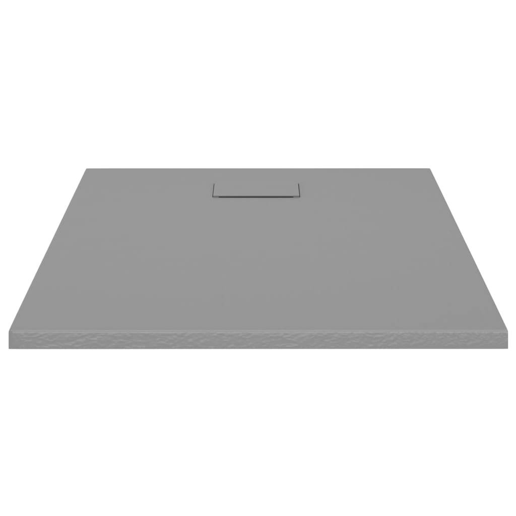 vidaXL Duschwanne SMC Grau 100x80 cm