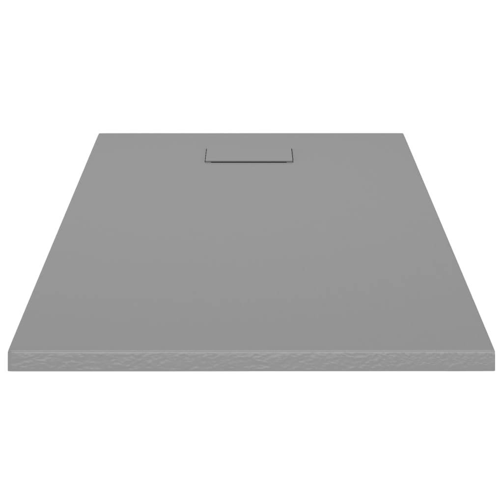 vidaXL Duschwanne SMC Grau 120x70 cm