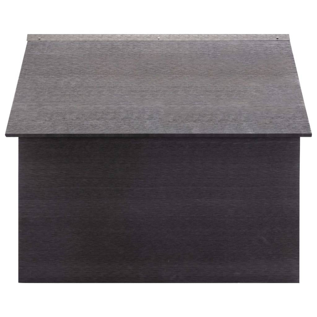 vidaXL Rasenmäher Garage Grau 80x80x70 cm WPC