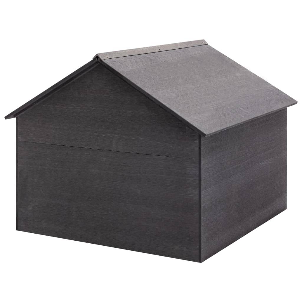 vidaXL Rasenmäher Garage Grau 80x80x70 cm WPC