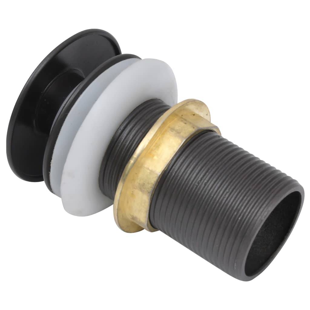 vidaXL Ablaufgarnitur ohne Überlauf Grau 6,4x6,4x9,1 cm