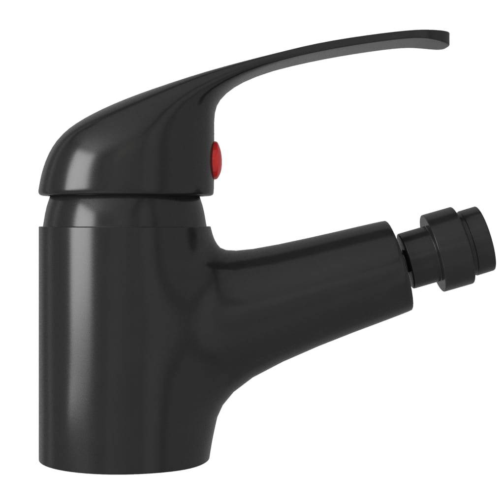 vidaXL Badezimmer Bidet Mischbatterie Schwarz 13x12 cm