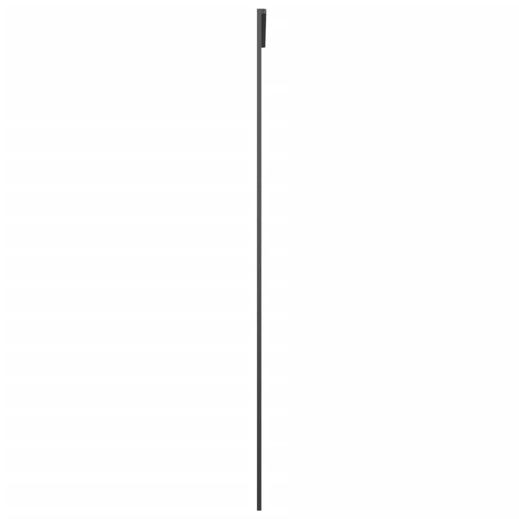 vidaXL Schiebetür Aluminium und ESG Glas 76x205 cm Schwarz
