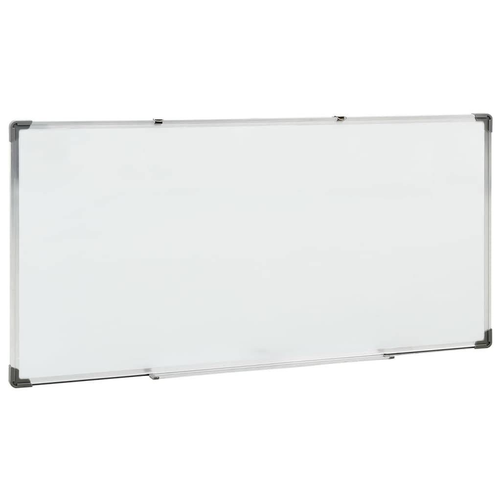 vidaXL Magnetisches Whiteboard Weiß 110x60 cm Stahl