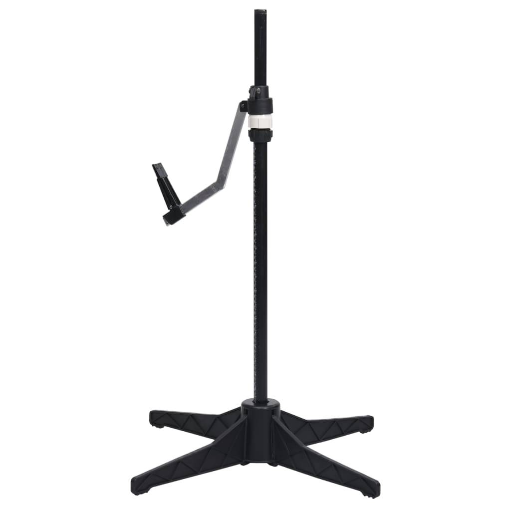 vidaXL Schneiderpuppe Verstellbar Männlich Schwarz Größe 37-45