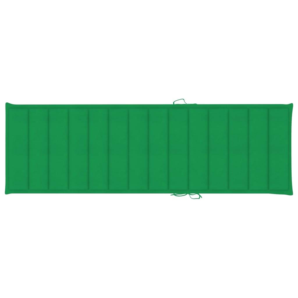 vidaXL Sonnenliege mit Auflage Akazie Massivholz