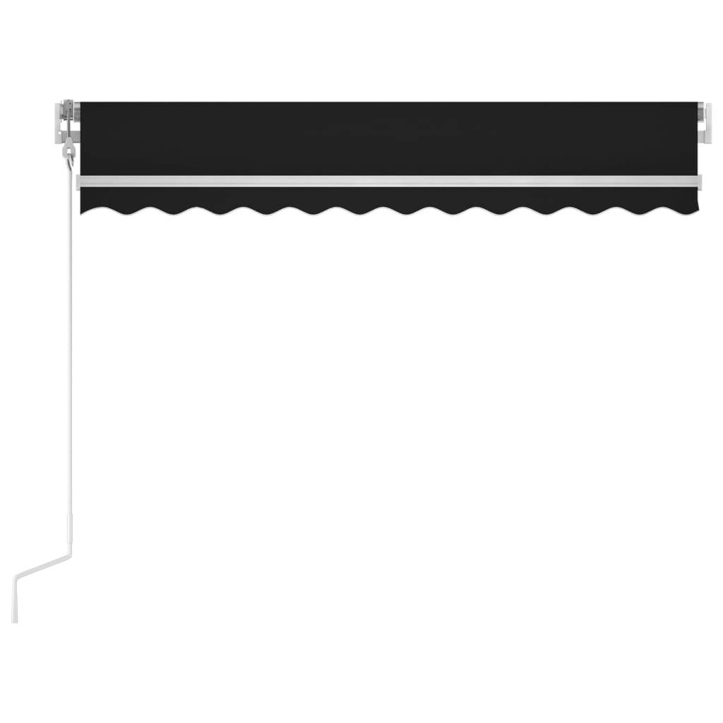 vidaXL Automatische Markise mit LED & Windsensor 300x250 cm Anthrazit