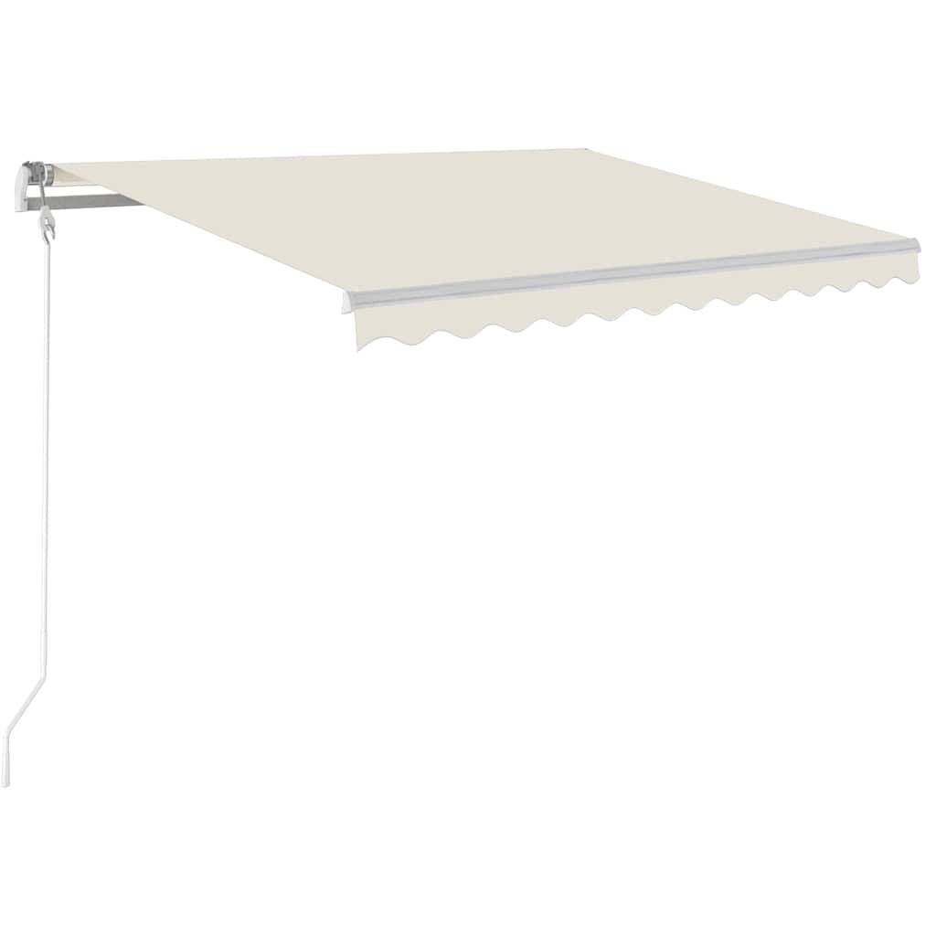 vidaXL Automatische Markise mit LED & Windsensor 300x250 cm Creme