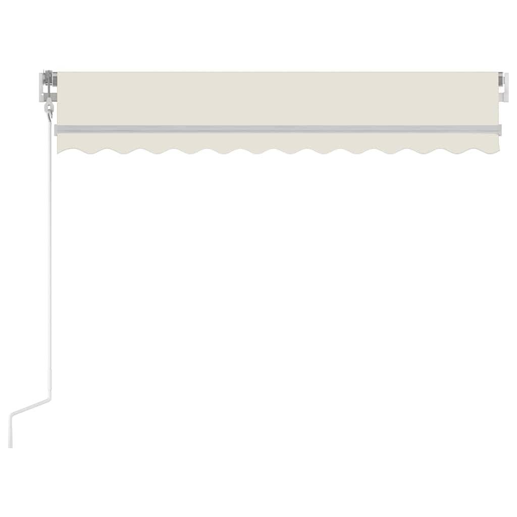 vidaXL Automatische Markise mit LED & Windsensor 300x250 cm Creme