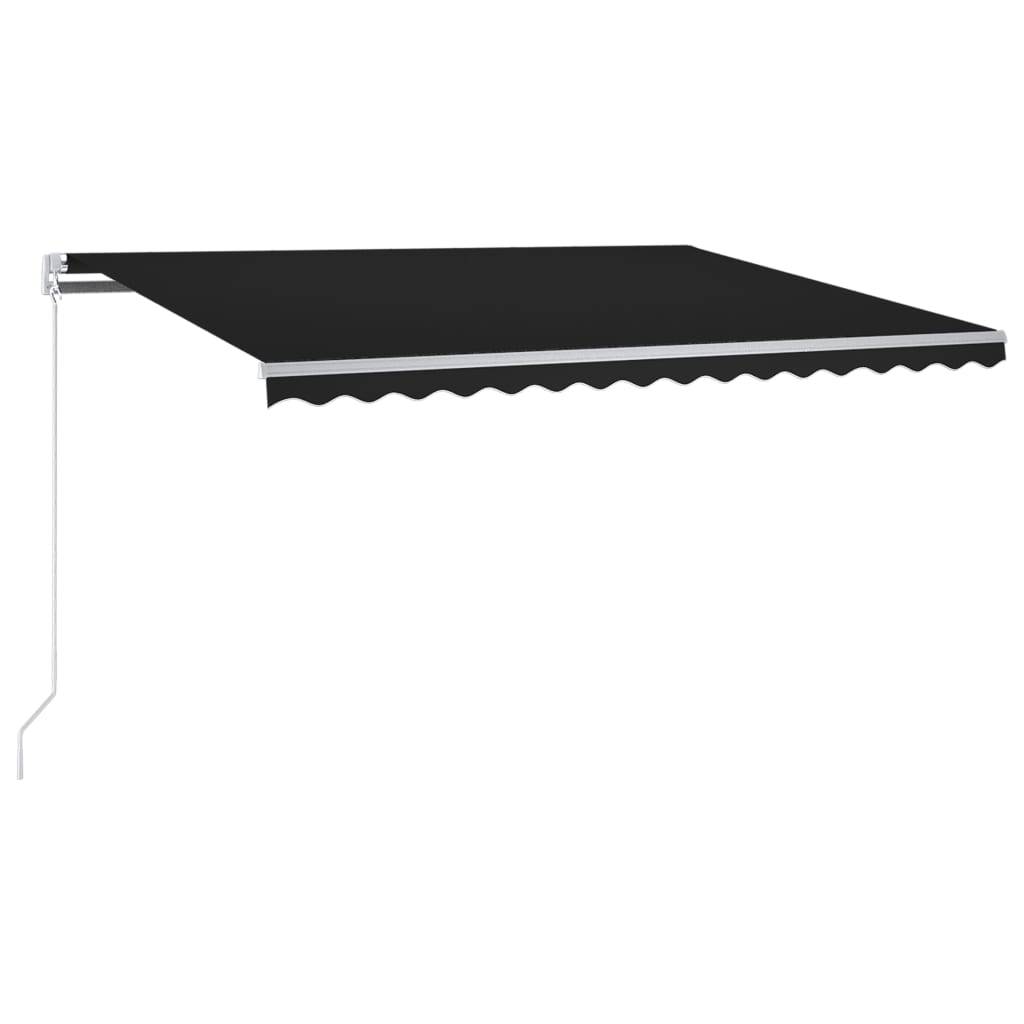 vidaXL Automatische Markise mit LED & Windsensor 300x250 cm Anthrazit