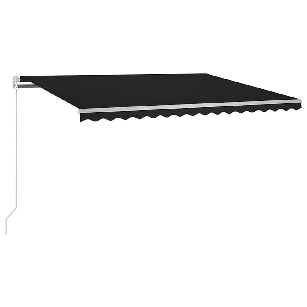 vidaXL Automatische Markise mit LED & Windsensor 350x250 cm Anthrazit