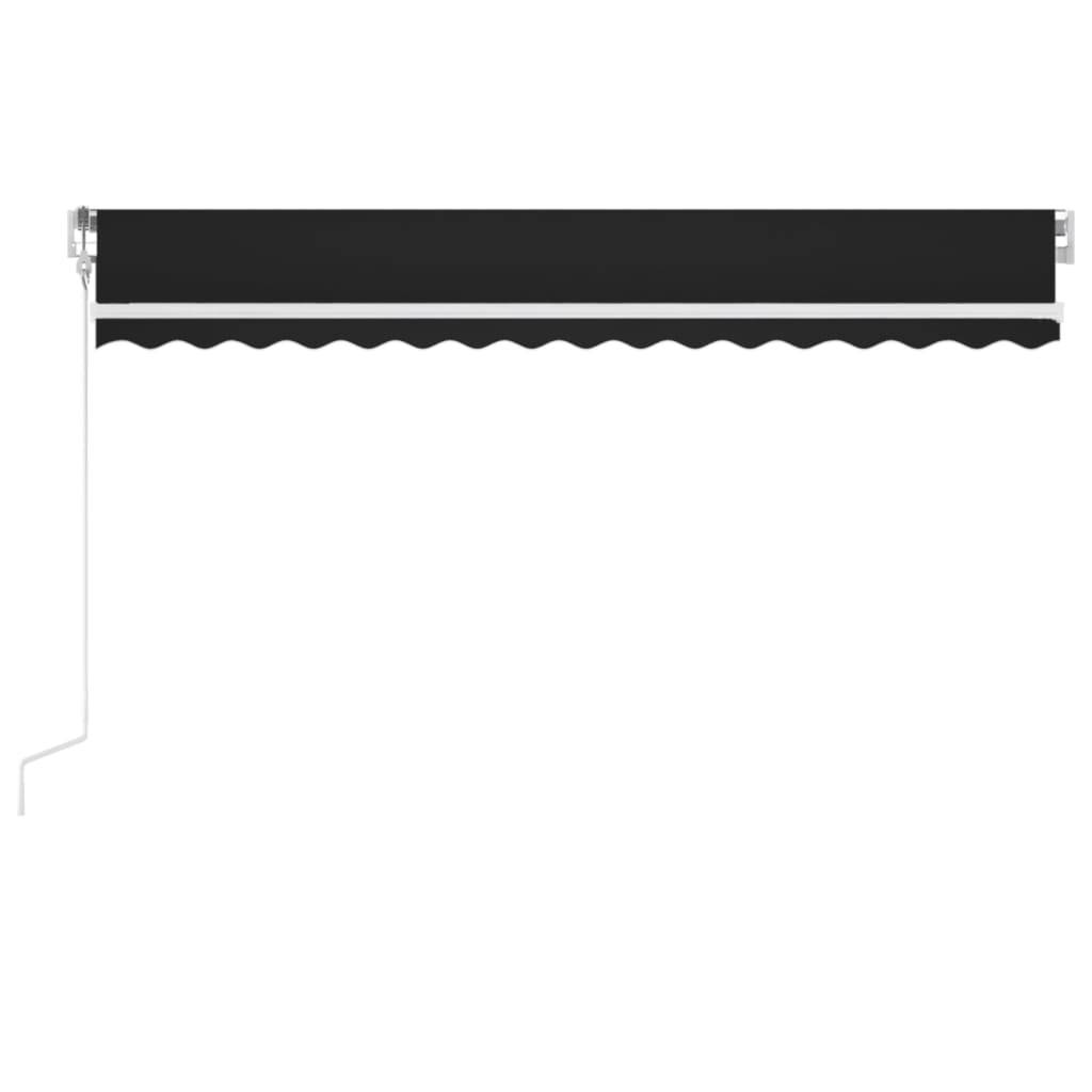 vidaXL Automatische Markise mit LED Windsensor 400x300 cm Anthrazit