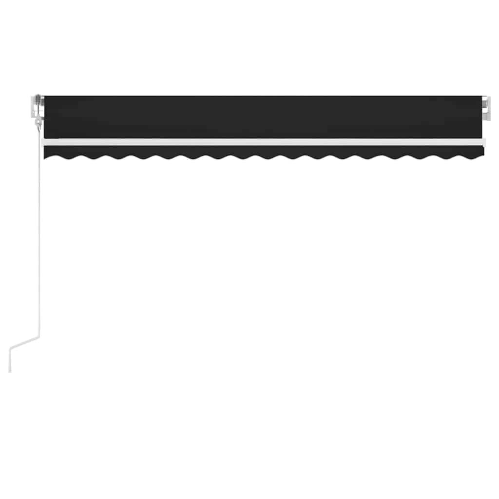 vidaXL Automatische Markise mit LED & Windsensor 450x300 cm Anthrazit