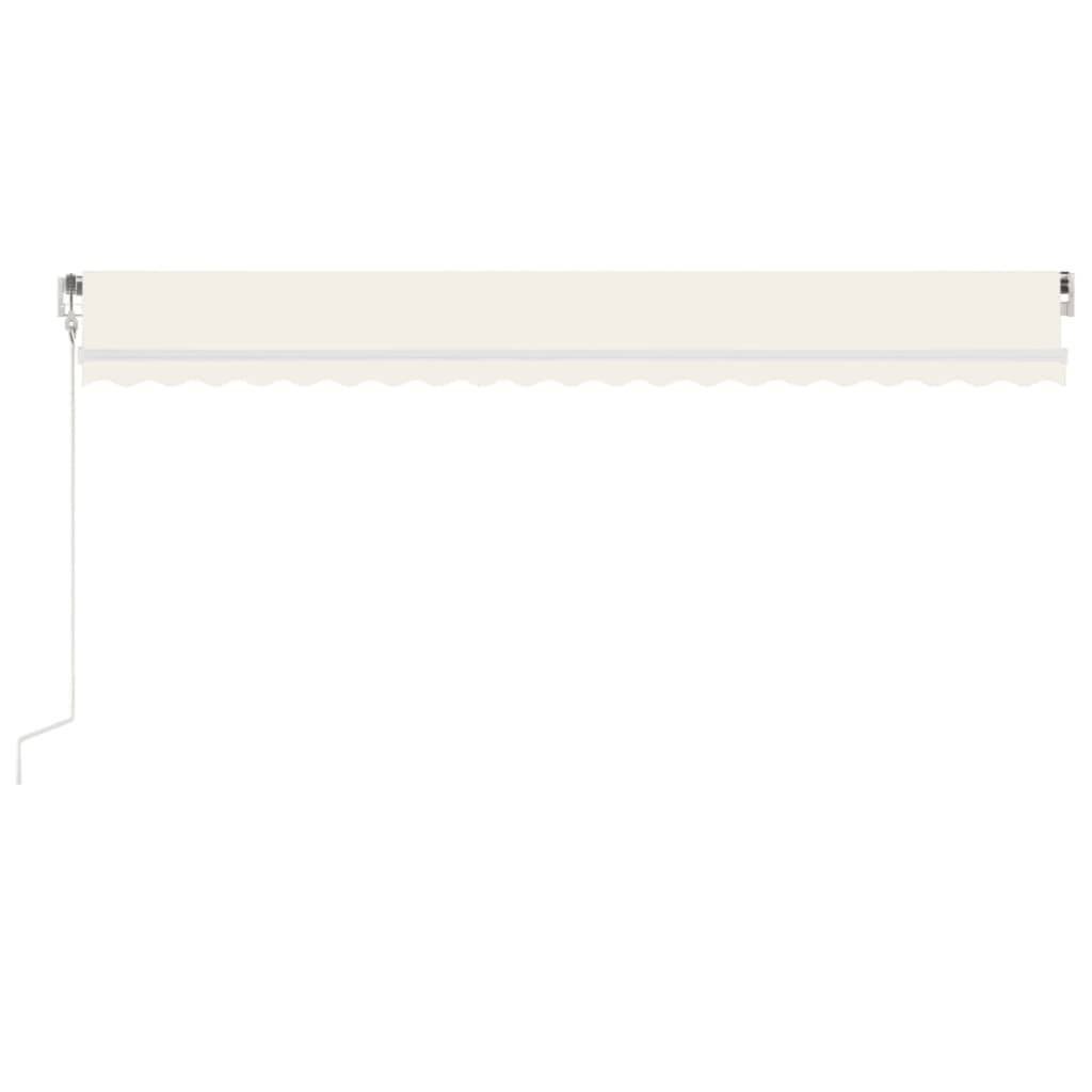 vidaXL Markise Automatisch Einziehbar 500x300 cm Creme