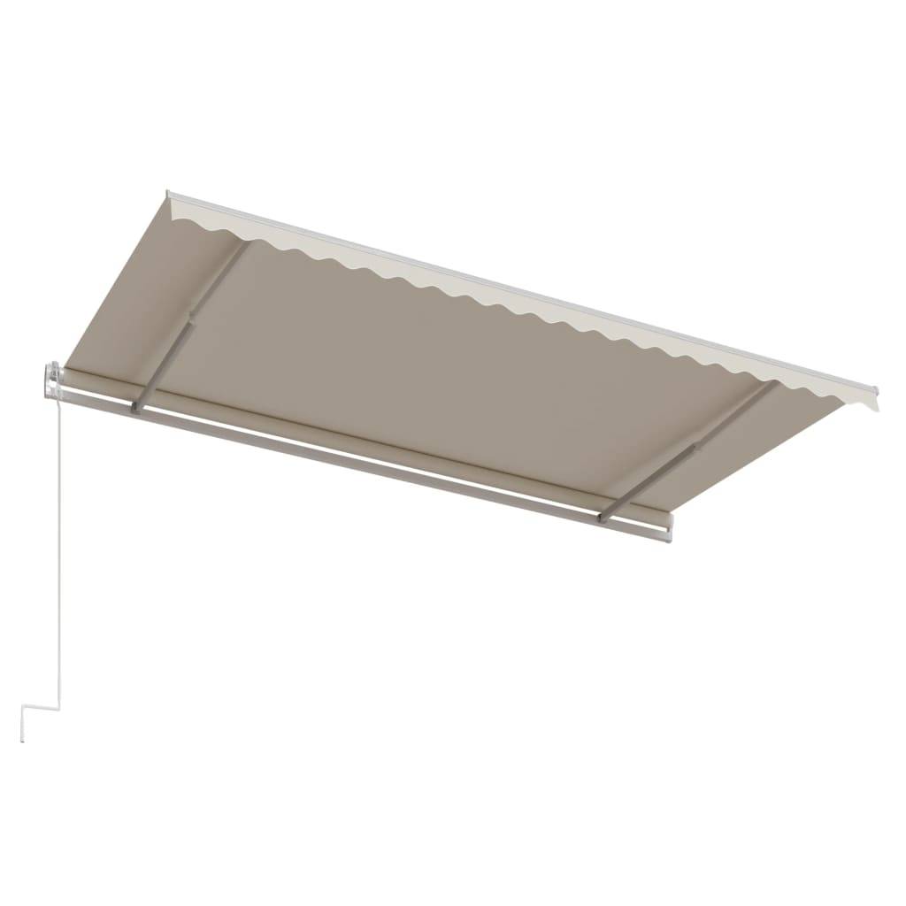 vidaXL Markise Automatisch Einziehbar 500x300 cm Creme