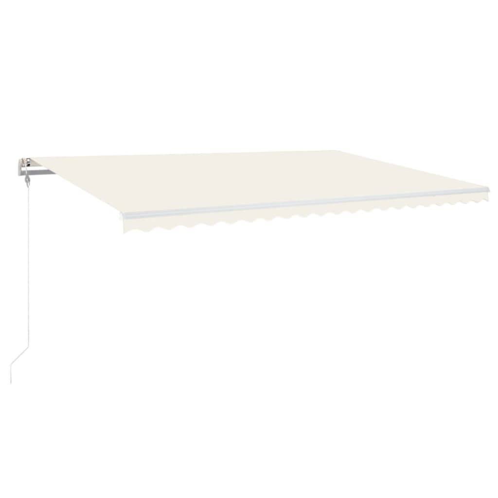 vidaXL Markise Automatisch Einziehbar 500x300 cm Creme