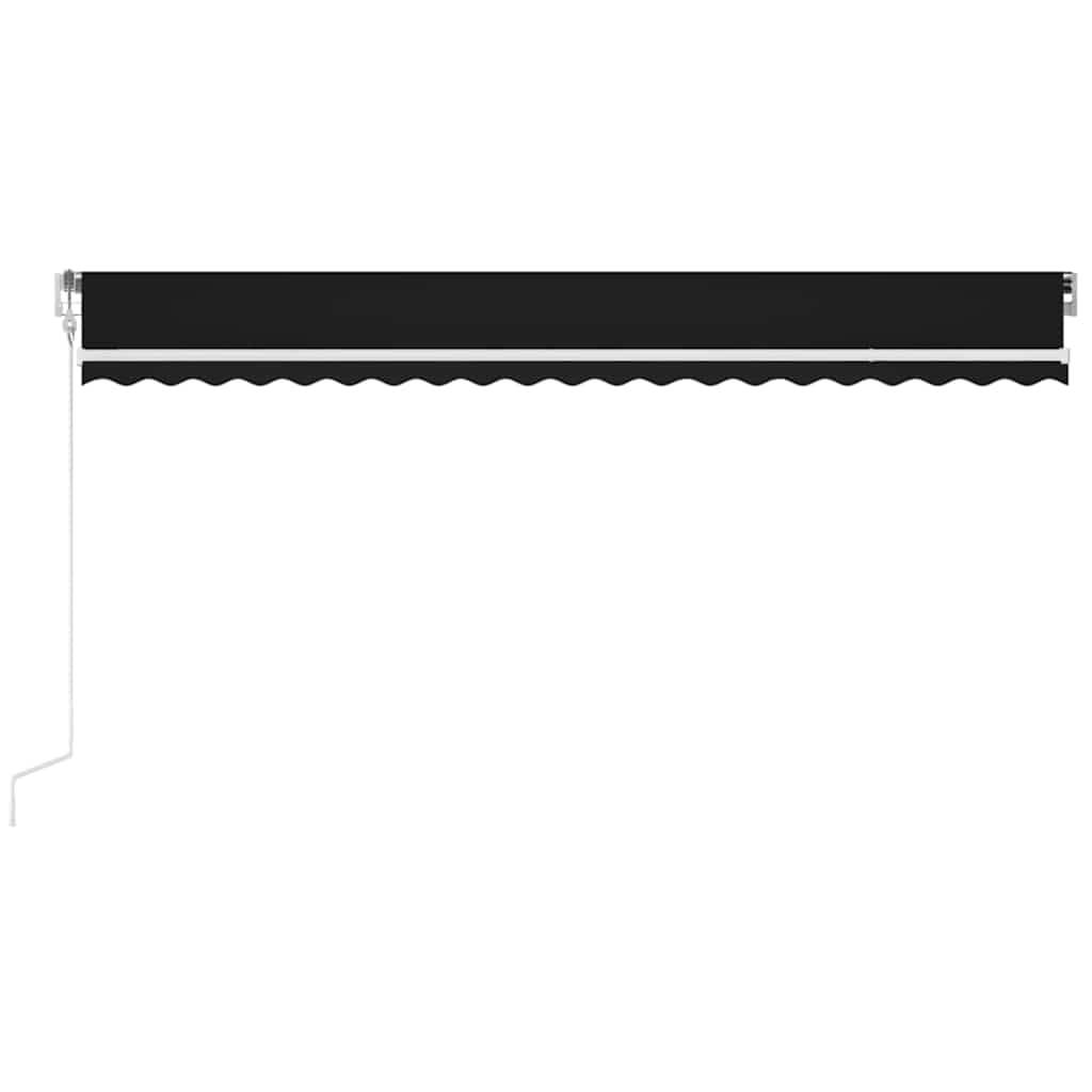 vidaXL Automatische Markise mit LED Windsensor 500x300 cm Anthrazit