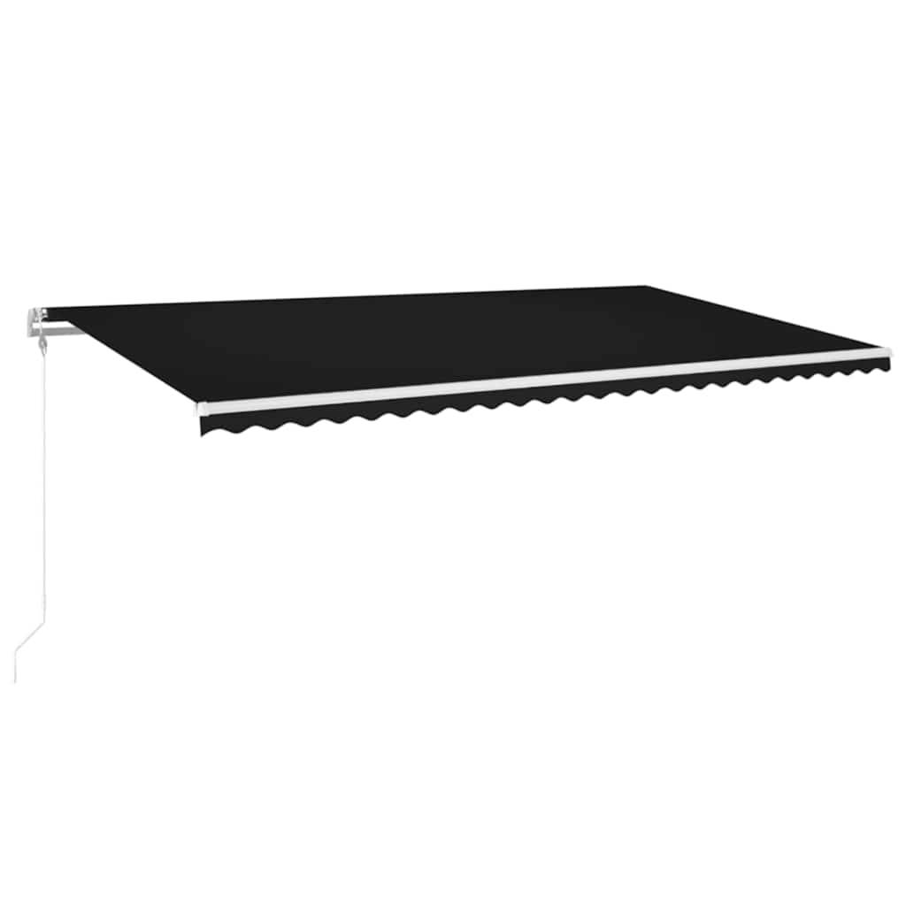 vidaXL Automatische Markise mit LED & Windsensor 600x300 cm Anthrazit