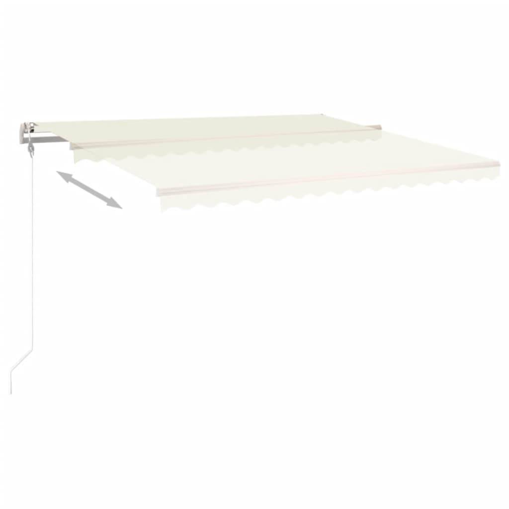 vidaXL Markise Automatisch Einziehbar 400x350 cm Creme