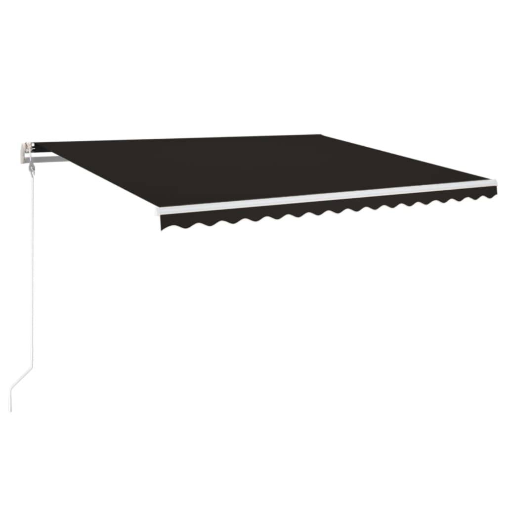 vidaXL Markise Automatisch Einziehbar 400x350 cm Anthrazit