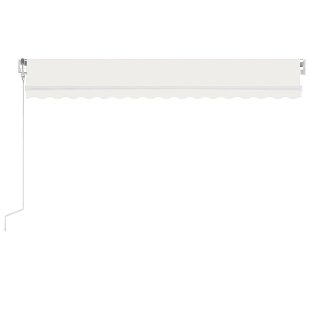 vidaXL Automatische Markise mit LED & Windsensor 400x350 cm Creme