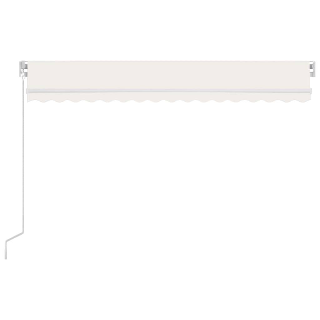vidaXL Markise Manuell Einziehbar 450x350 cm Creme