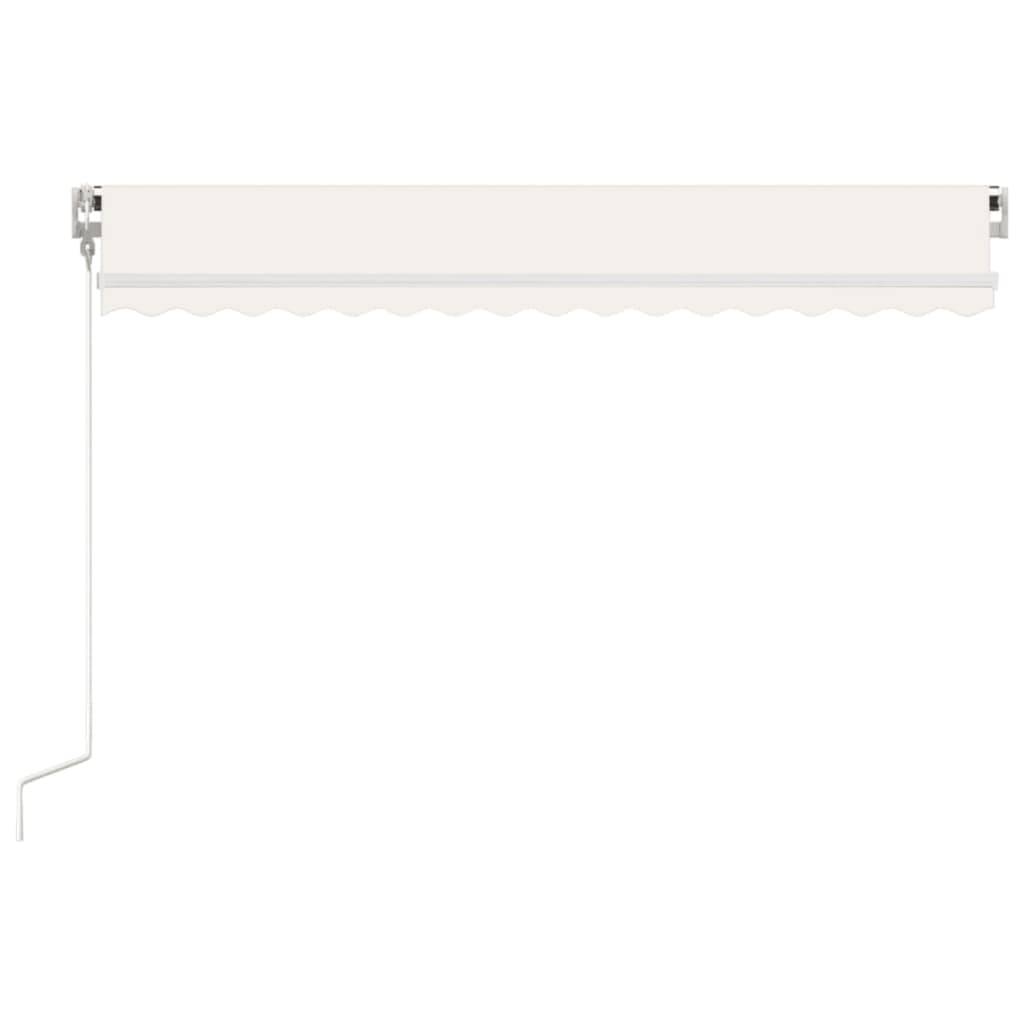 vidaXL Markise Automatisch Einziehbar 450x350 cm Creme